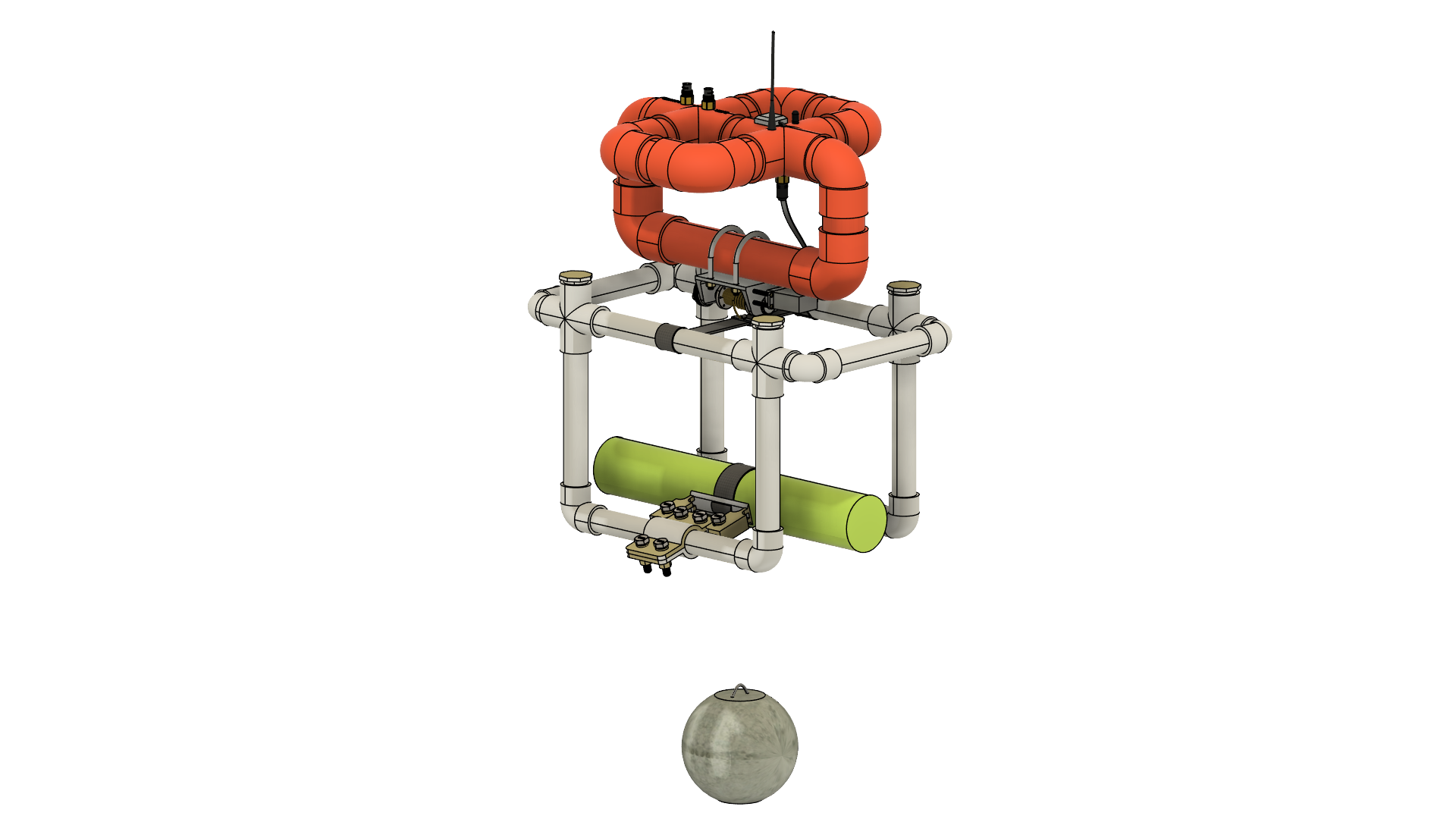 isometric view of acoustic retrieval device