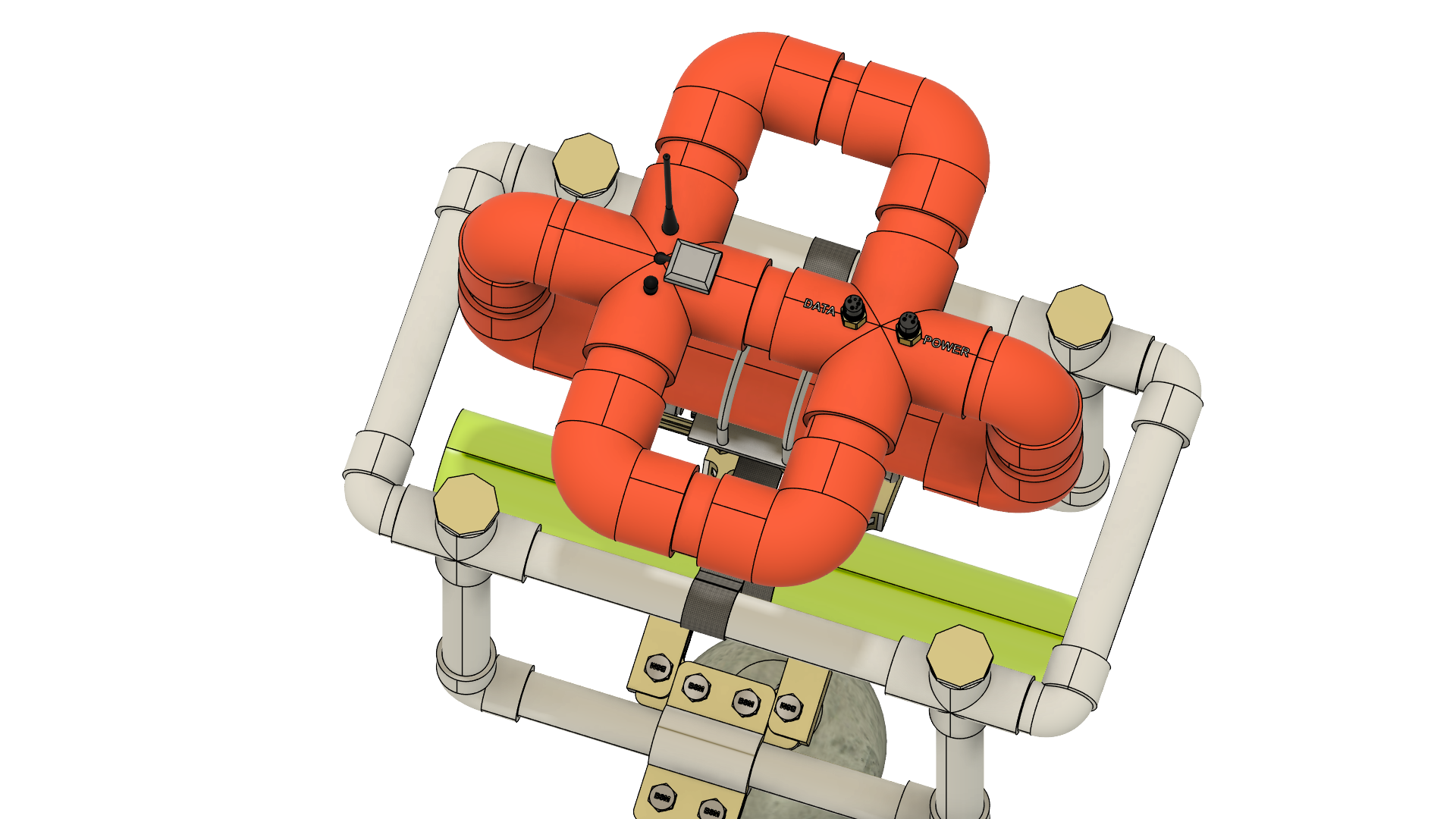 top view of acoustic retrieval device