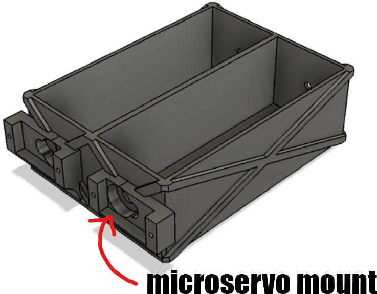 3d printed microservo mount